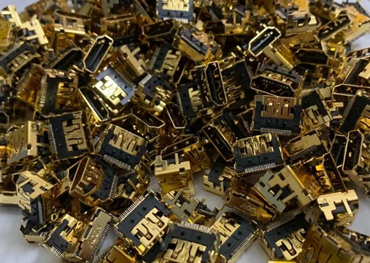 Reciclagem de materiais banhados a ouro